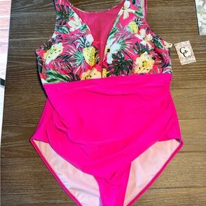 Vibrant Floral One-Piece Swimsuit